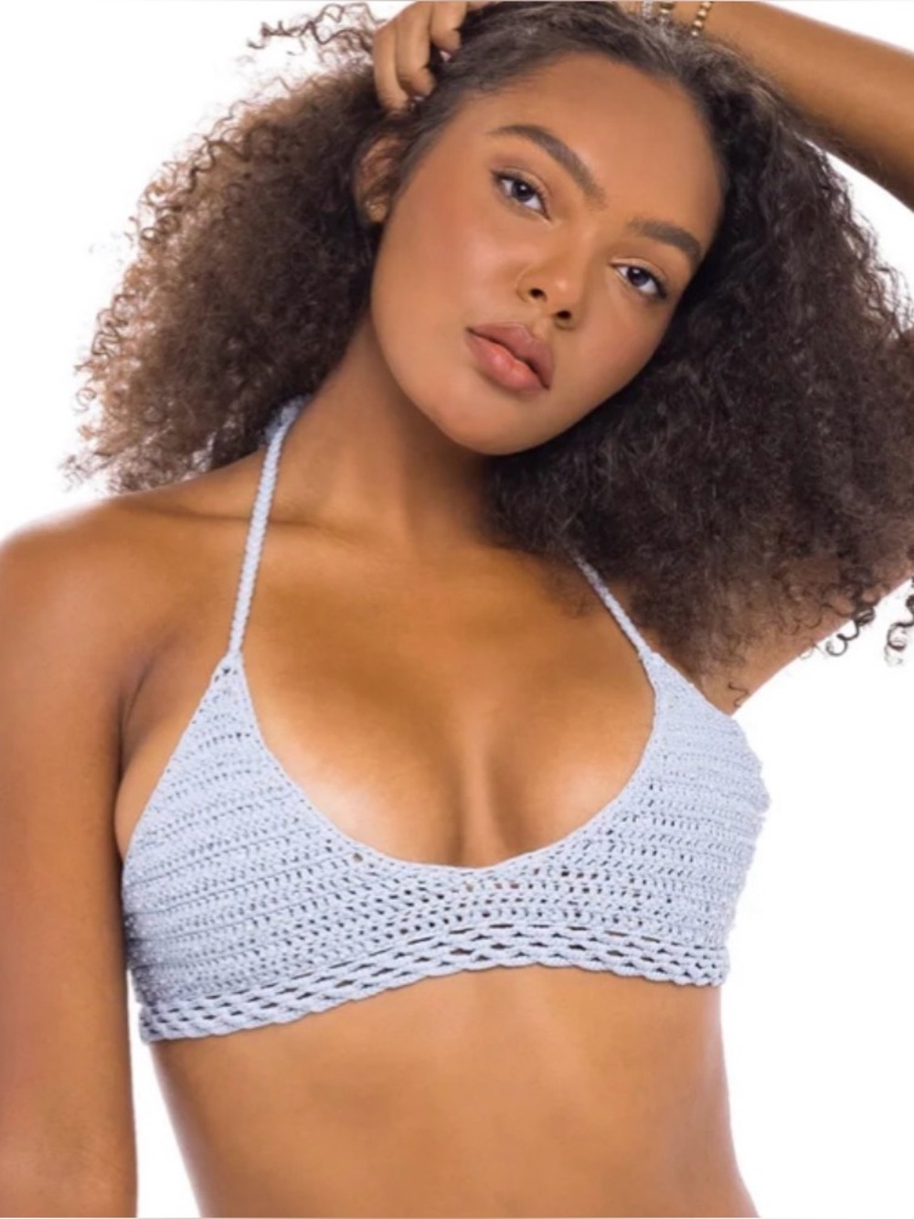 JMP the Label ⭐️LIKE NEW!⭐️ Women’s Talum Halter Bikini Top w Pearls - Size XL